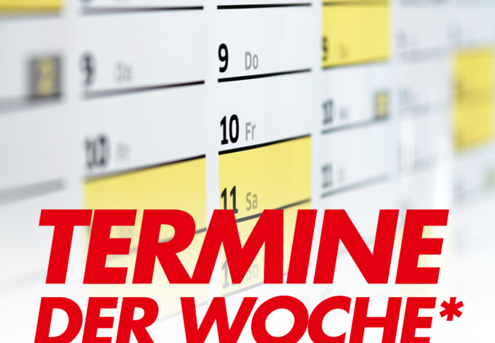 Termine der Woche: 3.-9.8.2020