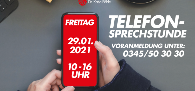 Telefonsprechstunde am 29.01.2021